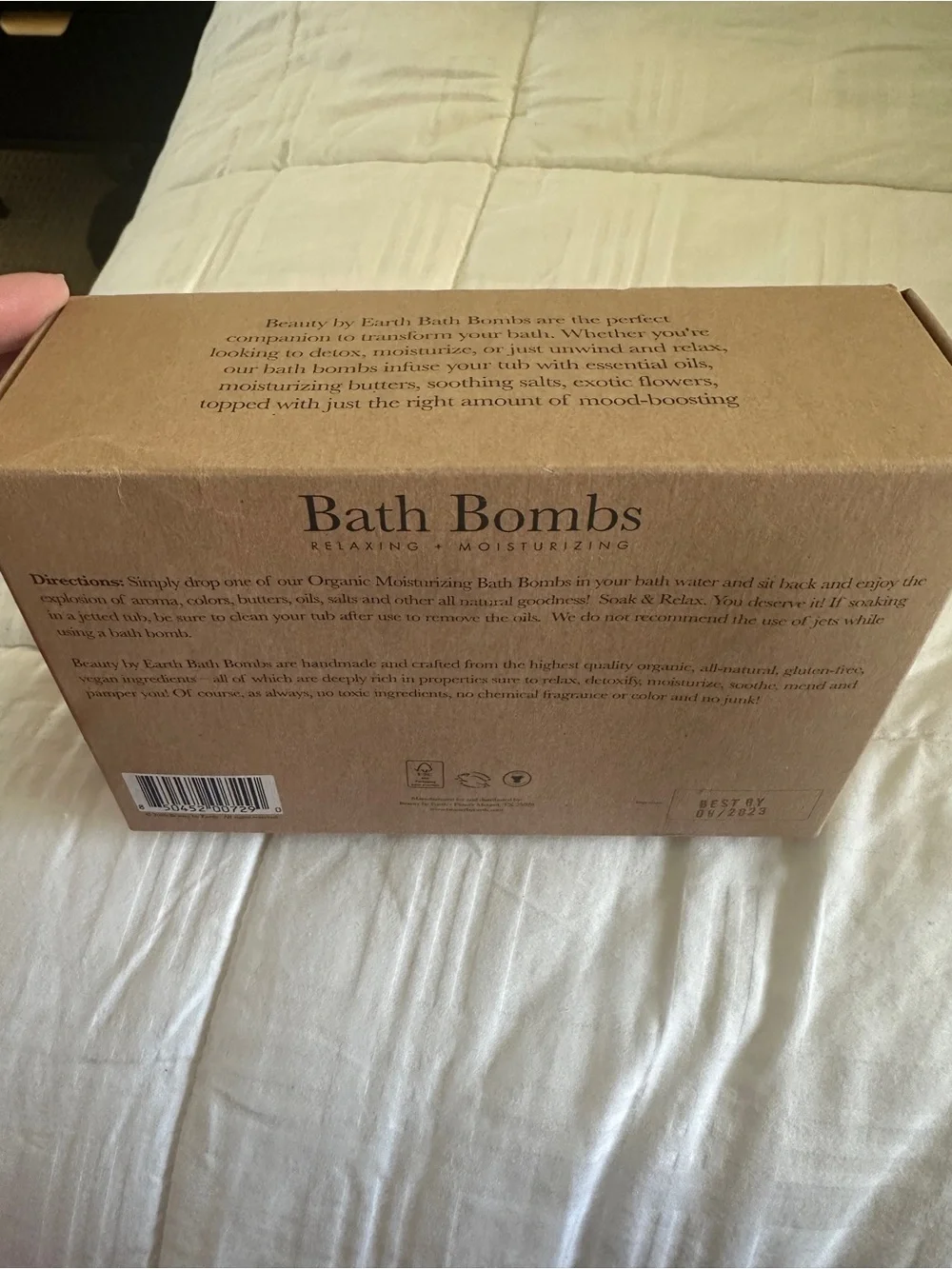 Beauty By Earth Bath Bombs Gift Box - Natural Brown